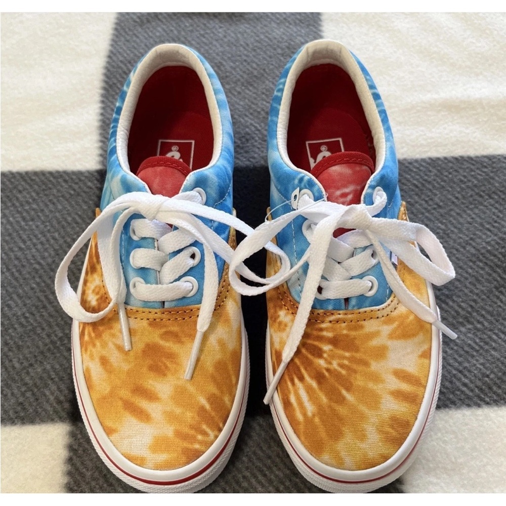 New VANS Old Skool Tie Dye Block Sneaker Kids Sz 1